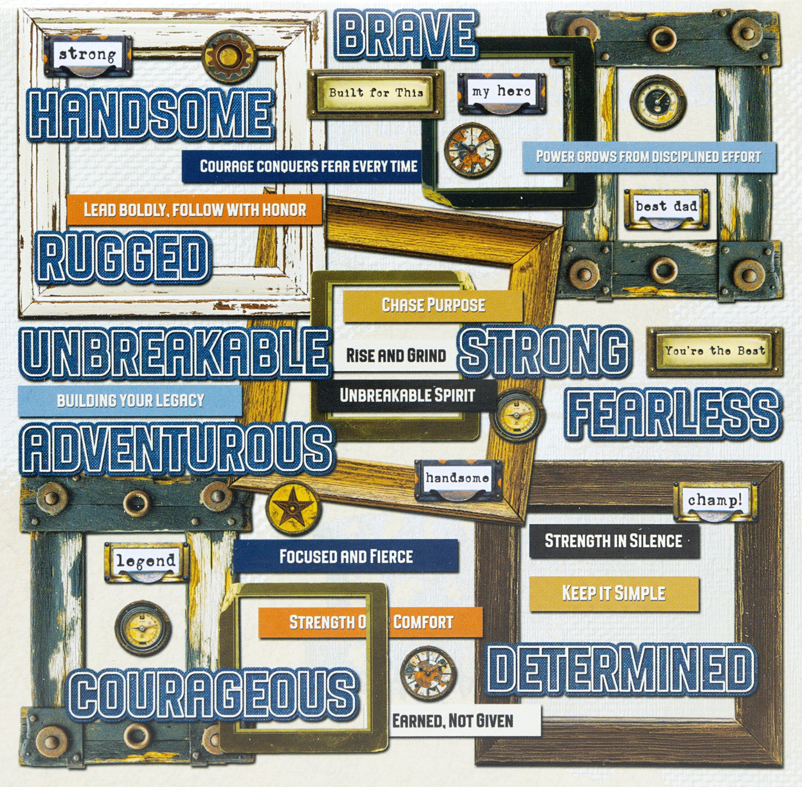 49 & Market Rust & Revs 2.0 Chipboard Set